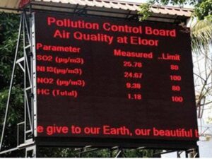 Environment Display Board / Pollution Control Display Board / MPCB Display Board / Environmental Data Display Board / Air Quality Display Board format