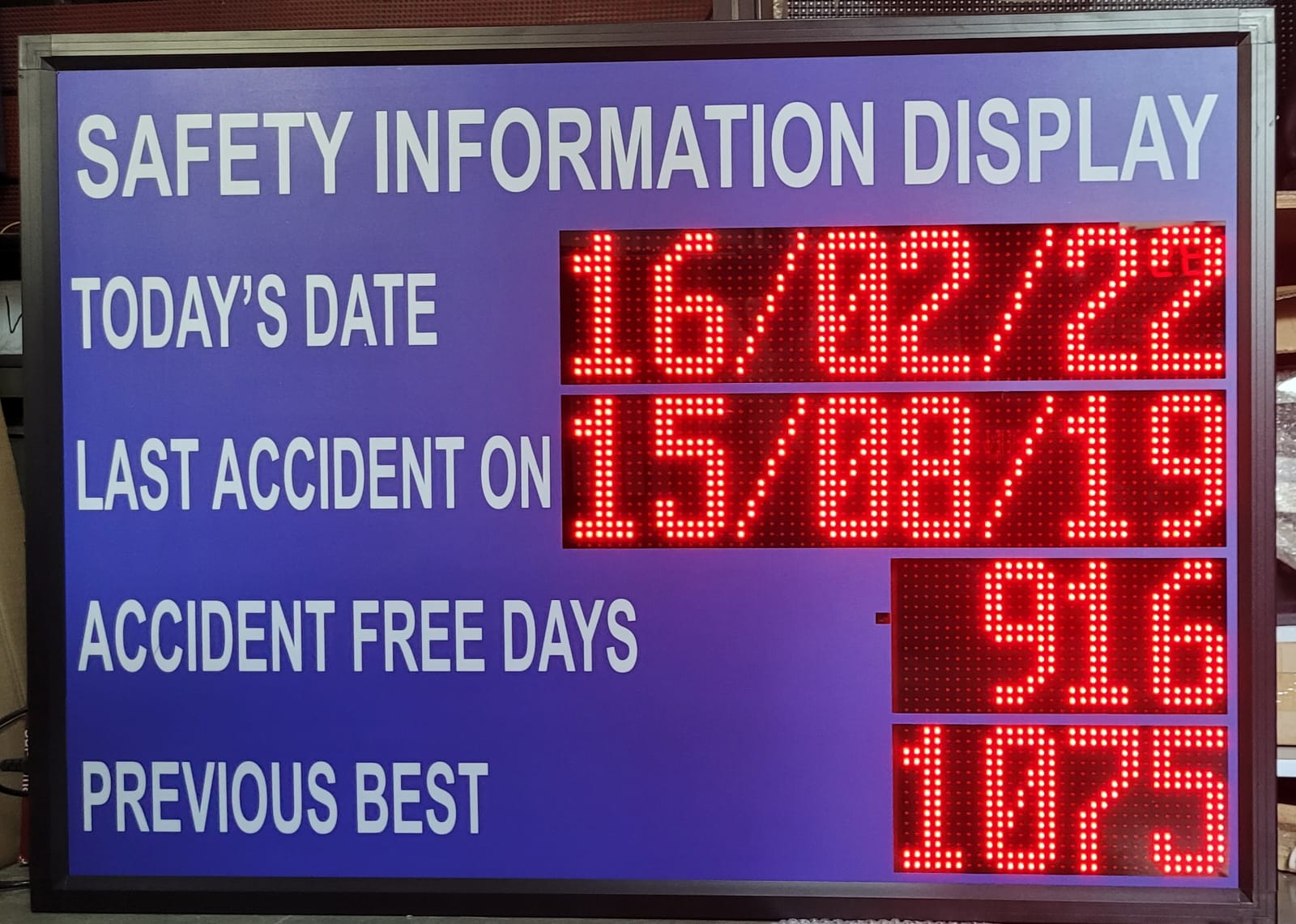 India's No1 Safety Statistics Display Board Mumbai Pune 👌