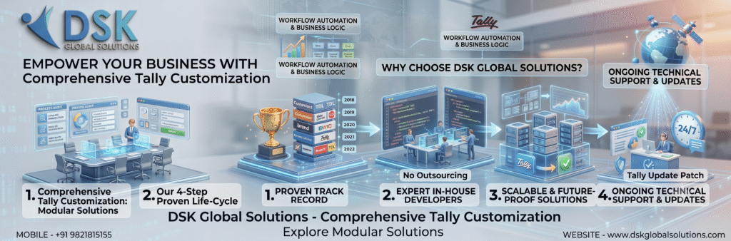 Tally Customization Services Mumbai India | Call +91 9821815155