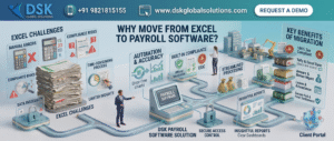 Why Move from Excel to Payroll Software – Dsk Global Solutions Payroll Software Mumbai India | Payroll Management Software
