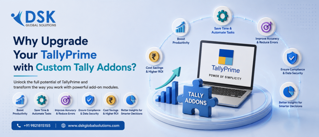 Tally Addons & Custom Tdl Modules | Call +91 9821815155